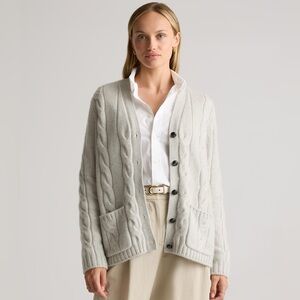 Quince Luxe Baby Cashmere Cable Cardigan